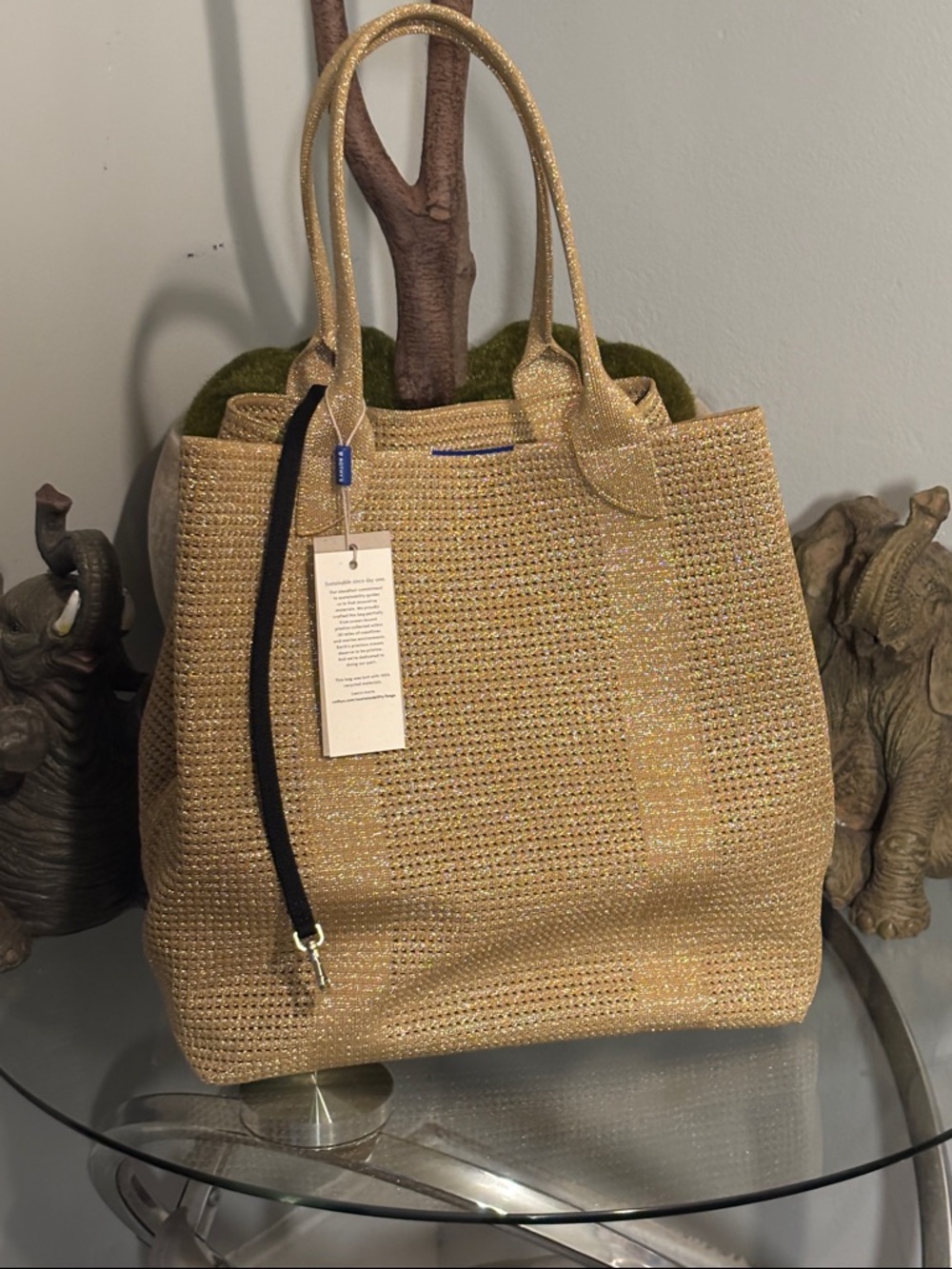 Rothy’s Elegant Golden Tote Bag